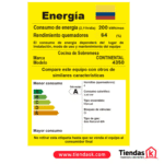 ESTUFA CONTINENTAL GAS 4 PT LUJO A INOX Q.ES GN NEGRA REF 4350 - Imagen 3