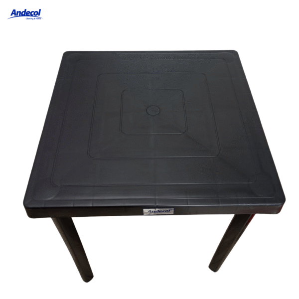 MESA CUADRADA CLASICA NEGRA ANDECOL  REF. MP0574