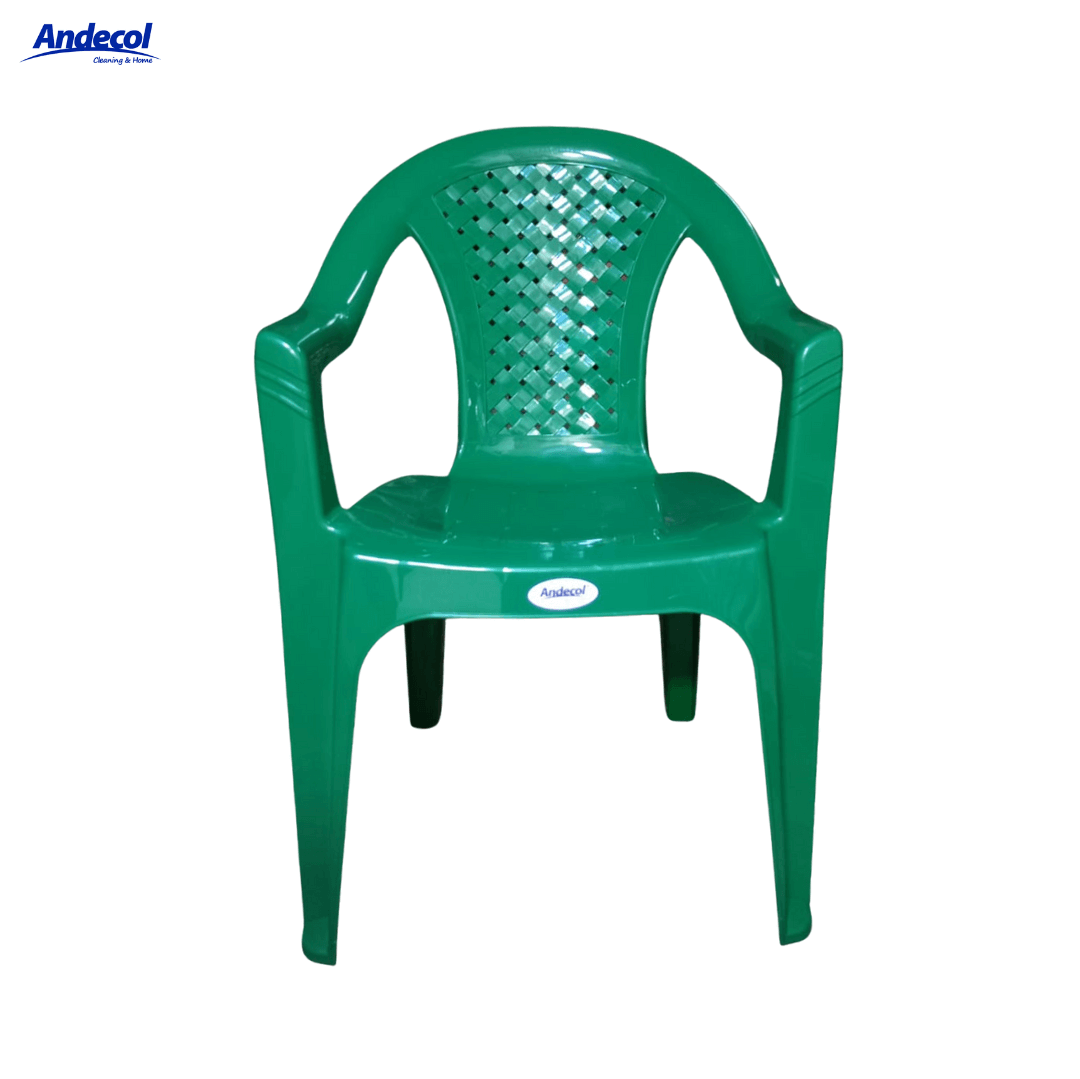 21.0012-2025-12-09T100110.444-2.png SILLA EPIKA ADULTO VERDE PELETIZADA CON BRAZO - Imagen 1