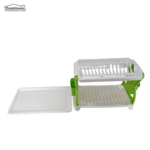 ESCURRIDOR/ LOCERO VERDE DOS NIVELES DESARMABLE PRODEHOGAR 390LRINVD0 - Imagen 3