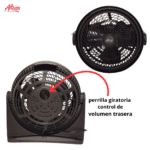 VENTILADOR ALTEZZA DE MESA 8 PULG MALLA PLASTICA NEGRO REF; ADF-YT31 - Imagen 3
