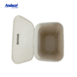 CESTA ROPA FLORAL BEIGUE  ANDECOL - REF MP0270 (copia) - Imagen 5