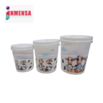 JUEGO DE TARROS TWIST OSLO X3 GRANDE DECORADO INMENSA REF: F91100 - Imagen 3