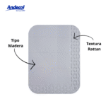 MESA RATTAN TAYRUNA BLANCO HIELO ANDECOL REF: MP1002 - Imagen 4