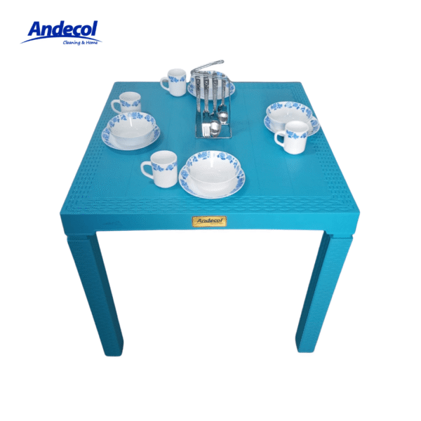 MESA RATTAN TAYRUNA AZUL HORTENSIA ANDECOL REF: MP1106