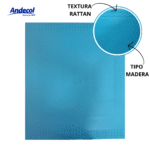 MESA RATTAN TAYRUNA AZUL HORTENSIA ANDECOL REF: MP1106 - Imagen 2