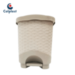 PAPELERA RATTAN DE PEDAL COLPAST 8 LITROS AVELLANA REF: 800