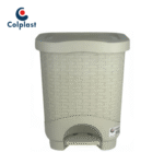 PAPELERA RATTAN DE PEDAL COLPAST 8 LITROS AVELLANA REF: 800 - Imagen 2