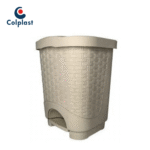 PAPELERA RATTAN DE PEDAL COLPAST 8 LITROS AVELLANA REF: 800 - Imagen 3