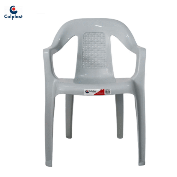 SILLA OCEANIA COLPLAST CON BRAZOS PELETIZADA ESPALDAR RATAN BLANCO  REF  919