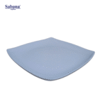 PLATO CUADRADO BORDE PUNTA MEDIANO BLANCO REF  P1005BL - Imagen 2