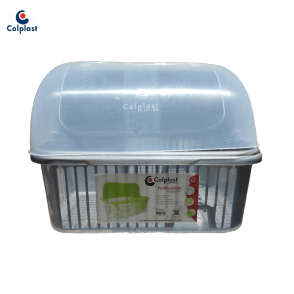 PORTAVAJILLA GIGANTE  C/CUPULA PLATA  COLPLAST REF; 795