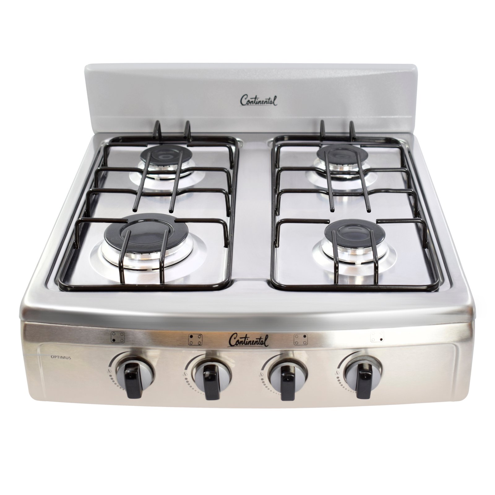 4923-4954-1.jpg ESTUFA REF 4886 CONTINENTAL GAS 4 PT LUJO Q.AL A.E GN FULL A.INOX - Imagen 1