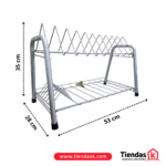 LOCERO DE TUBO 2 NIVELES GRIS REF 405 COLALAMBRES - Imagen 4