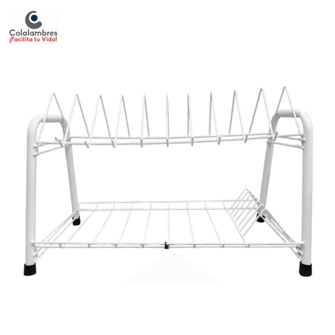 AKF.png LOCERO DE TUBO 2 NIVELES COLOR BLANCO REF 008 COLALAMBRES - Imagen 1