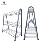 LOCERO DE TUBO 3 NIVELES GRIS REF 406 COLALAMBRES - Imagen 2