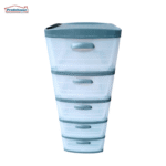 PRACTIMUEBLE DUBAI 5 NIVELES DUBAI TRANSP-GRIS PRODEHOGAR 390ORR5N24