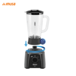 LICUADORA IMUSA 2LTS POWERMIX PLUS NEGRA V/PLAST REF 5861030703