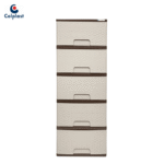 PRACTIMUEBLE COLPLAST 5 NIVELES PEQUEÑO RATTAN PISTACHO - WENGUE REF 1067