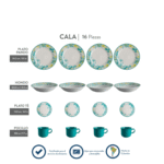 VAJILLA CORONA CALA  4/16 REF VL56G040116 - Imagen 2