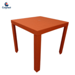 MESA COLPLAST CORAL RATTAN NARANJA REF 1018 - Imagen 2