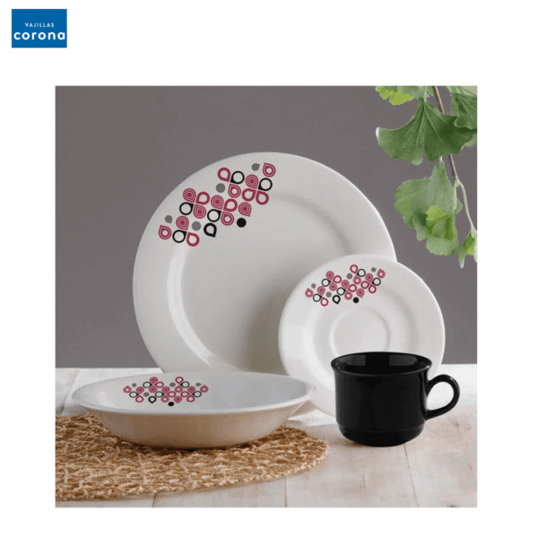 VAJILLA CORONA GUTTA 4 PTOS 16 PCS REF VL186E0402