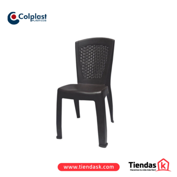 SILLA COLPLAST CALYPSO WENGUE S/BRAZO REF 755