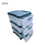 PRACTIMUEBLE DUBAI 3 NIVELES  TRANSP-GRIS DUBAI PRODEHOGAR 390ORR3N24 - Imagen 2