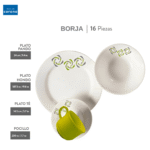 VAJILLA CORONA BORJA 4 PTOS 16 PCS REF VL12900403 - Imagen 2