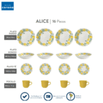 VAJILLA CORONA ALICE 4 PUESTOS 4-16  REF  VL127F040116 - Imagen 2