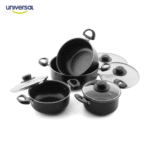 BATERIA 8 PIEZAS SOLO OLLAS  UNIVERSAL L39343 - Imagen 2