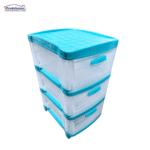 PRACTIMUEBLE DUBAI 3 NIVELES  TRANSP-AZUL DUBAI PRODEHOGAR 390ORR3N23 - Imagen 2