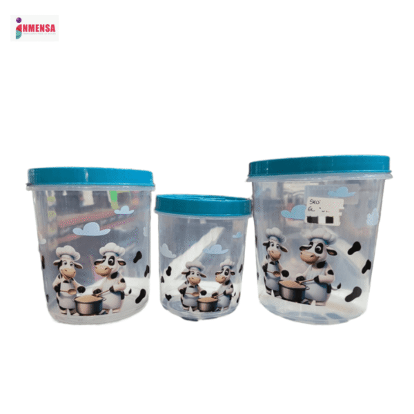 JUEGO DE TARROS TWIST PRAGA X3 PEQUEÑO DECORADO INMENSA REF:F91099