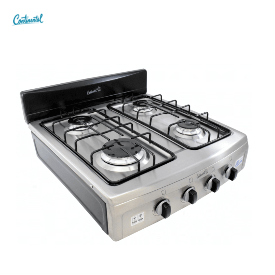 yhng.png SOBREMESA CONTINENTAL 4PT LUJO MESA Y FRENTE EN ACERO INOX Q.AL GN NEGRA REF; 4916 - Imagen 1