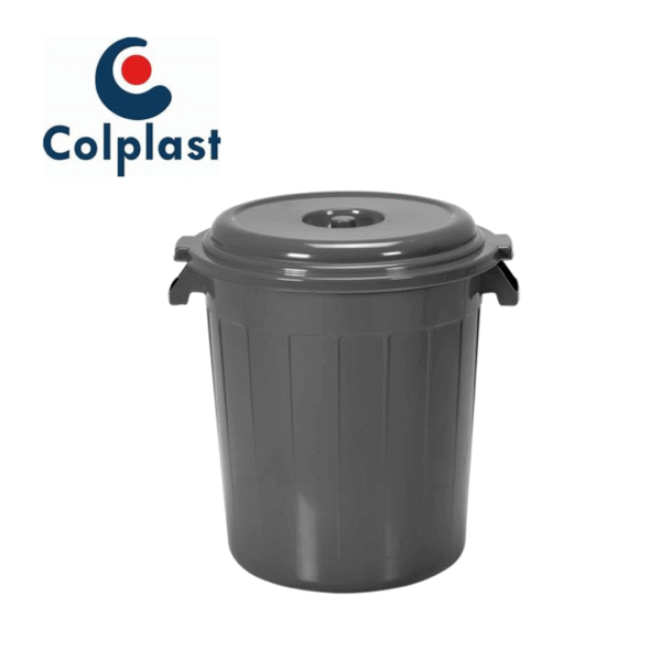 TANQUE 120 LITROS GRIS C/TAPA COLPLAST REF 203