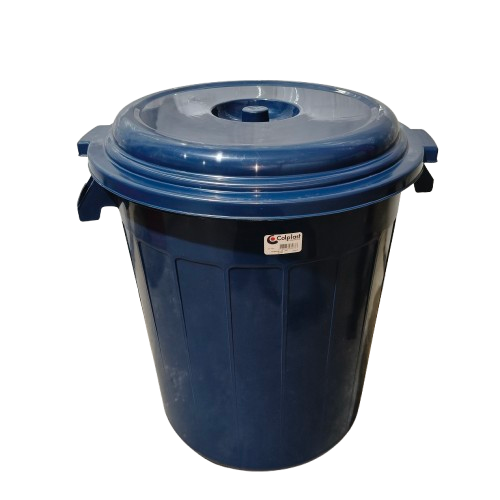 TANQUE 80 LITROS C/TAPA COLPLAST AZUL OSCURO 52 CMS DIAM