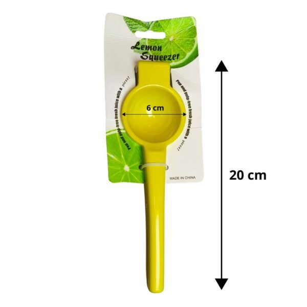 EXPRIMIDOR DE LIMON EN ACERO COLOR AMARILLO REF CC-145AM