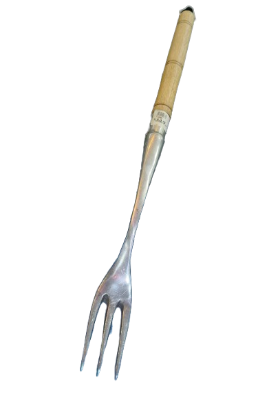 TENEDOR FUNDIDO TRES PUNTAS N20 CABO MADERA /PIMMY