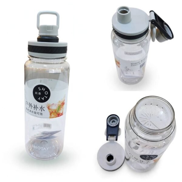 TERMO DE BEBIDA SHOTAY EN POLICARBONATO GRIS/NEGRO  1000ML REF CC-240
